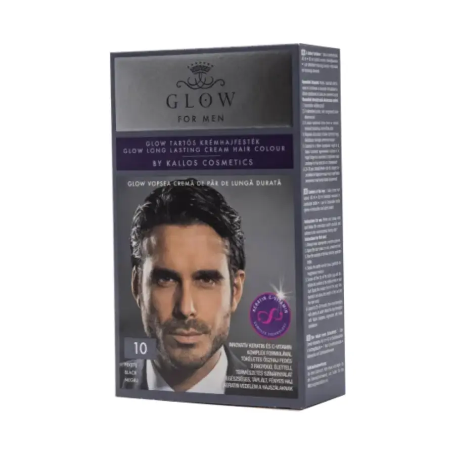 Kallos Glow Long Lasting Cream Hair Colour 10, 40ml MEN