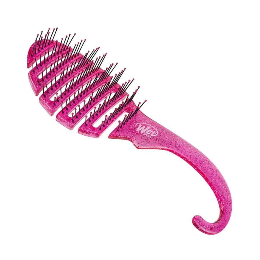 Wet Brush Shower Detangler Pink Glitter