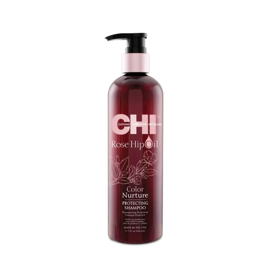 PO Farouk CHI Rose Hip Oil Protecting Shampoo 340 ml POŠKOZENÉ